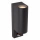 Lampada da parete grande tonda da esterno con sensore di movimento