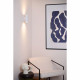 Lampada da parete in alluminio dal design moderno paralume tubolare