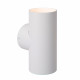 Lampada da parete in alluminio dal design moderno paralume tubolare