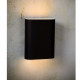 Lampada da parete in metallo moderna con doppio diffusore a 2 lampadine