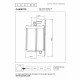 Lampada da parete per esterni in alluminio dal design moderno e diffusore a led