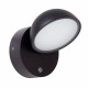 Lampada da parete per esterno con diffusore orientabile a LED design moderno