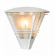 Lampada da parete per esterno con struttura in alluminio e diffusore in vetro