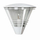 Lampada da parete per esterno con struttura in alluminio e diffusore in vetro