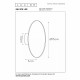 Lampada da parete piccola struttura in alluminio e diffusore a led dimmerabile