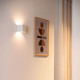 Lampada da parete ricaricabile da esterno a led con struttura in alluminio