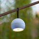 Lampada da parete ricaricabile da esterno con diffusore a LED dal design moderno