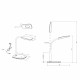 Lampada da scrivania a LED con struttura in pvc snodabile