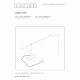 Lampada da scrivania a LED dimmerabile struttura in metallo dal design moderno