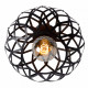 Lampada da soffitto con paralume in metallo intrecciato dal design moderno