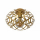 Lampada da soffitto con paralume in metallo intrecciato dal design moderno
