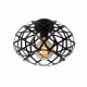 Lampada da soffitto con paralume in metallo intrecciato dal design moderno