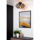 Lampada da soffitto con paralume in metallo intrecciato dal design moderno