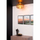 Lampada da soffitto con paralume in metallo intrecciato dal design moderno