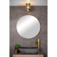 Lampada da soffitto con struttura a campana in metallo e diffusore in vetro