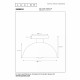 Lampada da soffitto con struttura a fungo in acciaio dal design moderno