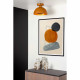 Lampada da soffitto con struttura a fungo in acciaio dal design moderno