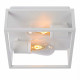 Lampada da soffitto con struttura in alluminio moderna con doppia lampadina