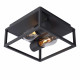 Lampada da soffitto con struttura in alluminio moderna con doppia lampadina