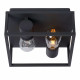 Lampada da soffitto con struttura in alluminio moderna con doppia lampadina