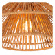 Lampada da soffitto dal design rustico struttura in metallo e paralume in carta