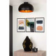 Lampada da soffitto diffusore rotondo in acciaio a campana dalle linee moderne