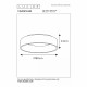 Lampada da soffitto gigante rotonda con diffusore a LED integrato e dimmerabile