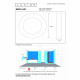 Lampada da soffitto gigante rotonda in alluminio con diffusore a led dimmerabile