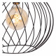 Lampada da soffitto grande con diffusore in metallo dal design moderno