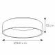 Lampada da soffitto grande rotonda con diffusore a LED integrato e dimmerabile