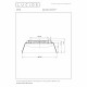 Lampada da soffitto LED dimmerabile con paralume in vetro dal design moderno