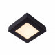 Lampada da soffitto media quadrata in alluminio diffusore a led dimmerabile