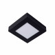 Lampada da soffitto media quadrata in alluminio diffusore a led dimmerabile