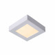 Lampada da soffitto media quadrata in alluminio diffusore a led dimmerabile