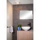 Lampada da soffitto media quadrata in alluminio diffusore a led dimmerabile