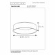 Lampada da soffitto media rotonda con diffusore a LED integrato e dimmerabile