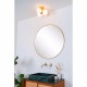 Lampada da soffitto per bagno con struttura in metallo e tre diffusori in vetro