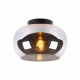 Lampada da soffitto piccola struttura moderna in metallo e diffusore in vetro