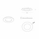 Lampada da soffitto rotonda con diffusore a LED dal design moderno
