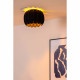 Lampada da soffitto struttura in metallo e paralume in feltro