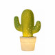 Lampada da tavolo a forma di cactus con struttura in ceramica dal design moderno