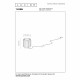 Lampada da tavolo a LED con struttura in alluminio dalle linee moderne