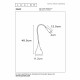 Lampada da tavolo a LED dimmerabile con diffusore orientabile dal design moderno