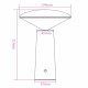 Lampada da tavolo a led ricaricabile in ABS per esterno dal design moderno