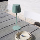 Lampada da tavolo a led ricaricabile in alluminio per esterno dal design moderno