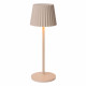 Lampada da tavolo a led ricaricabile in alluminio per esterno dal design moderno