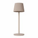 Lampada da tavolo a led ricaricabile in alluminio per esterno dal design moderno