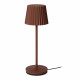 Lampada da tavolo a led ricaricabile in alluminio per esterno dal design moderno