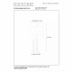 Lampada da tavolo con base a forma di giraffa in PVC e paralume in cotone
