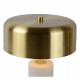 Lampada da tavolo con base in marmo e diffusore in metallo dal design elegante